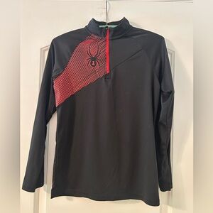 Boys Spyder half zip under layer